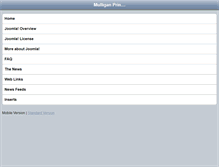 Tablet Screenshot of mulliganprinting.com